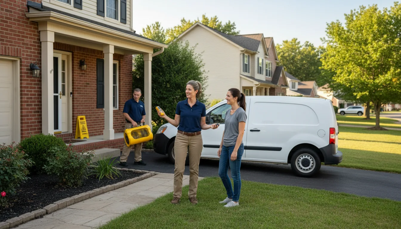 Residential water damage restoration in Nicktown, PA